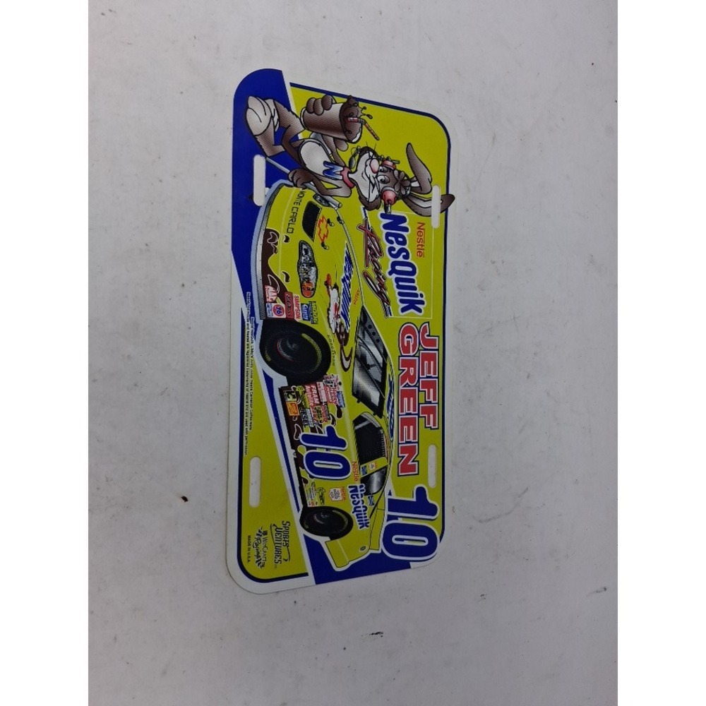 Jeff Green Nestle Nesquik Racing 10 Monte Carlo NASCAR License Plate WinCraft. M